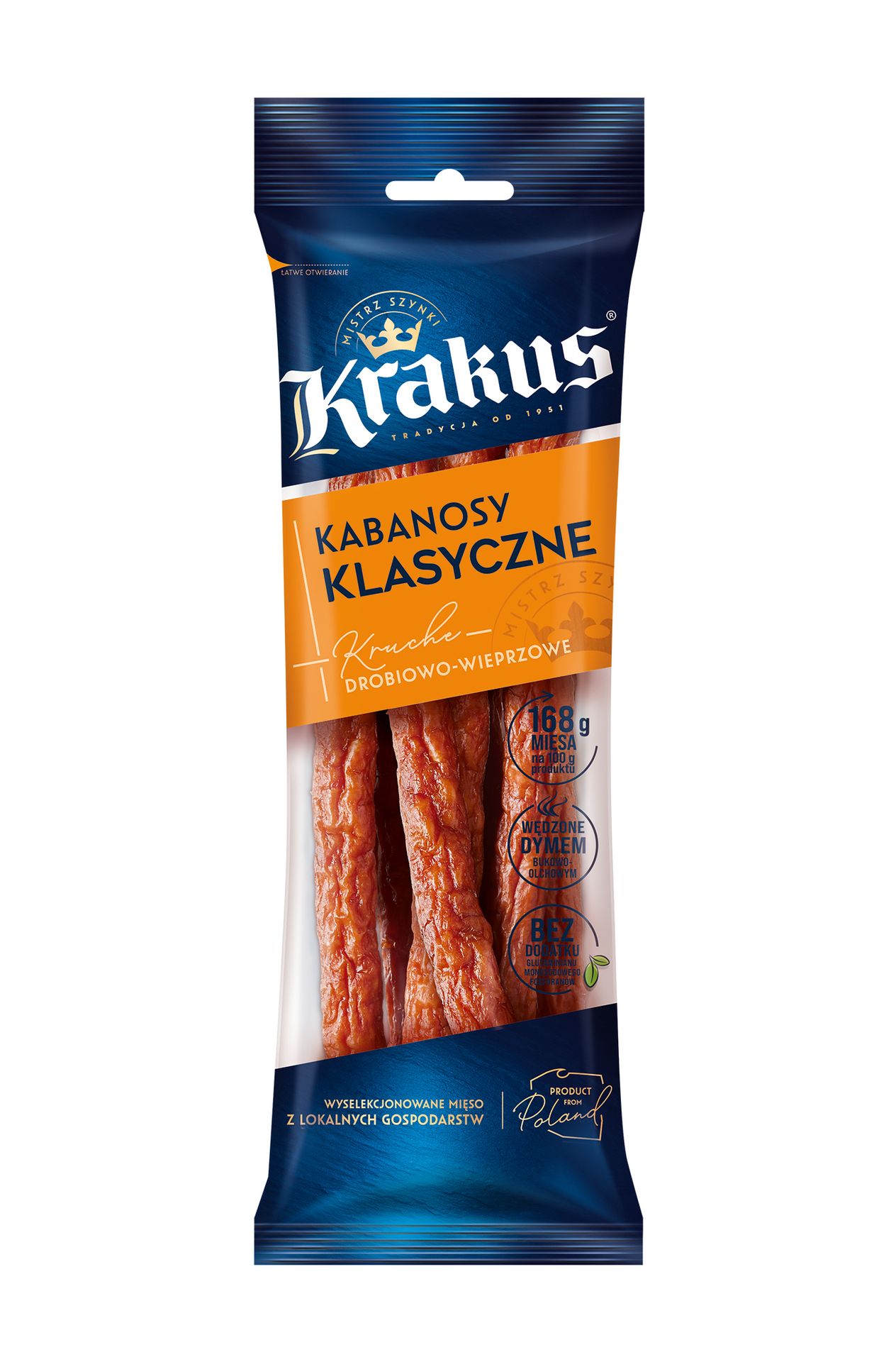Kabanosy Drobiowo-Wieprzowe 150 G Krakus