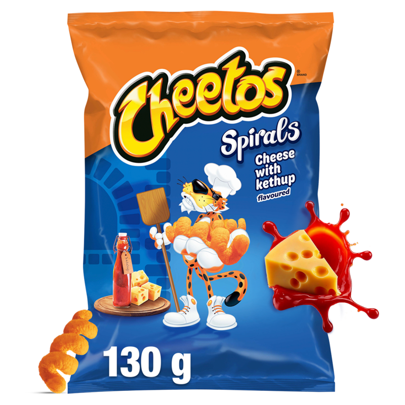 Cheetos - Chrupki spirale o smaku sera i ketchupu