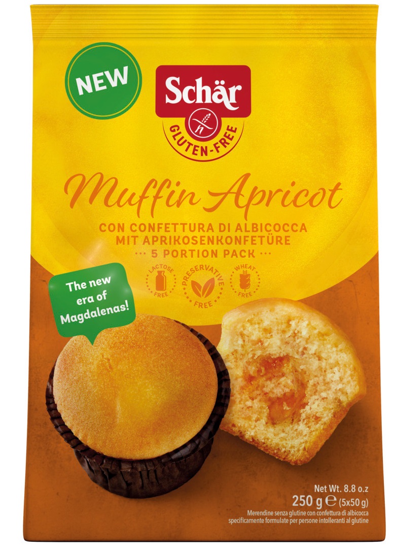 Muffin apricot babeczki morelowe bezglutenowe 250g Schär