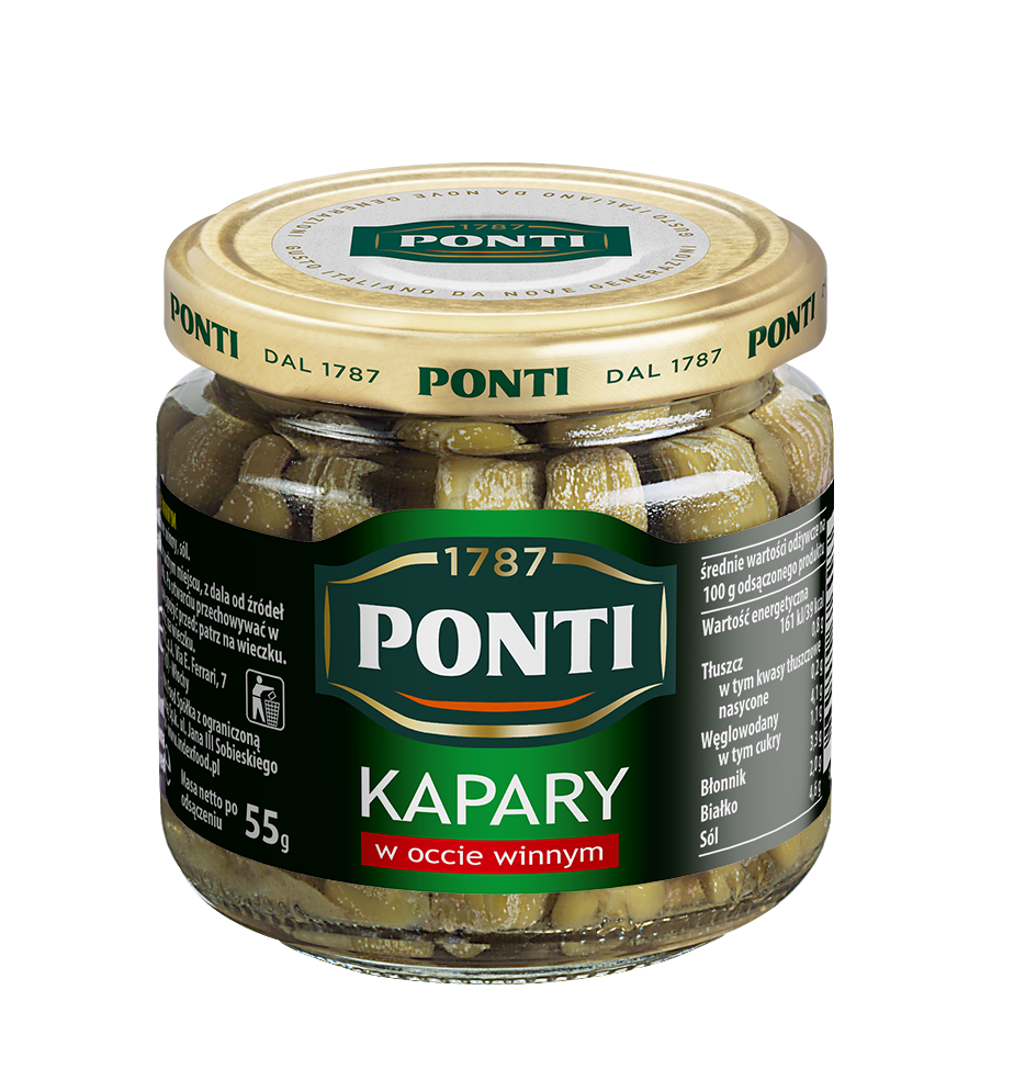 Ponti Kapary w occie winnym 95 g