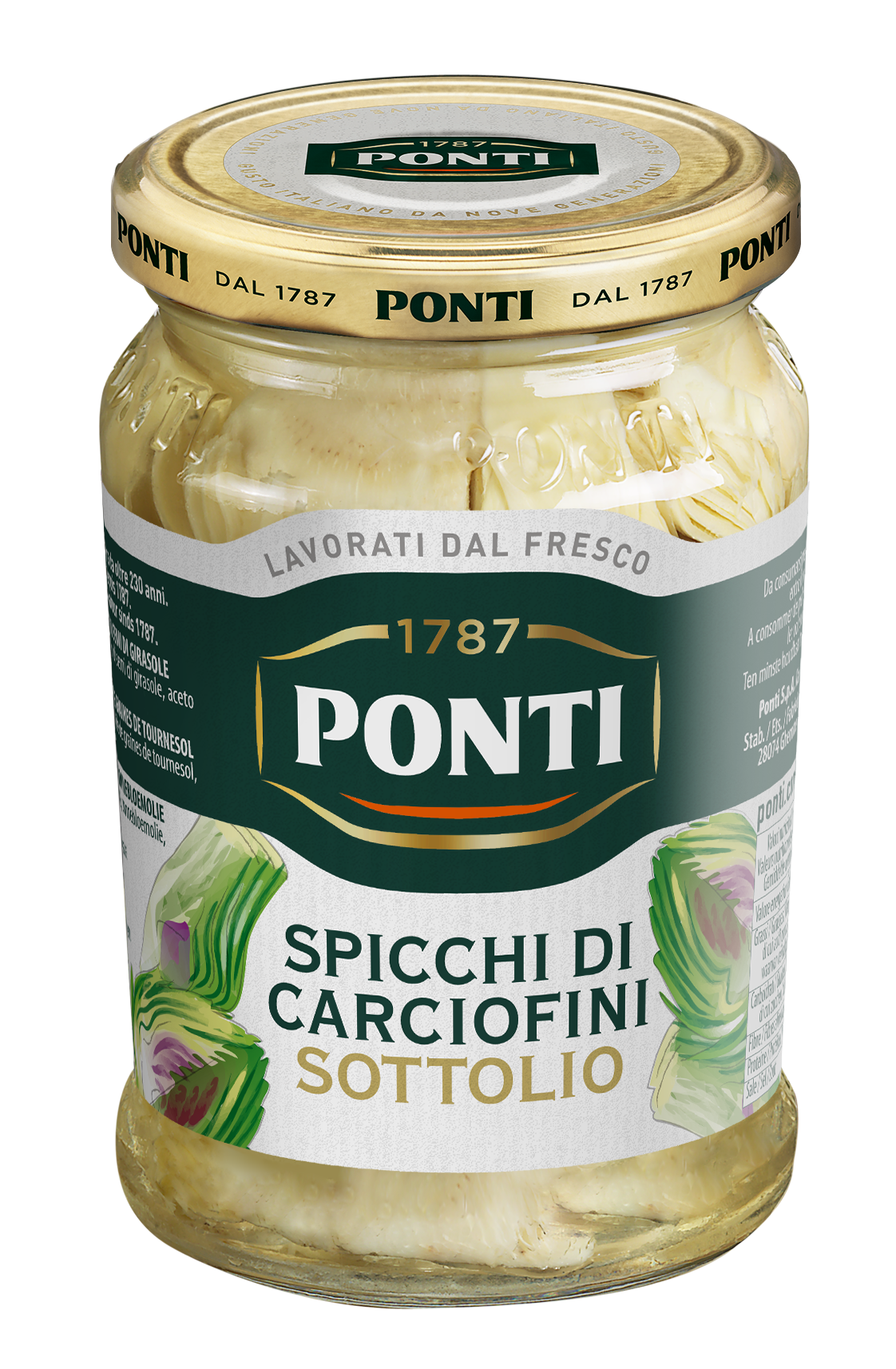 Ponti Karczochy krojone słoik 280 g