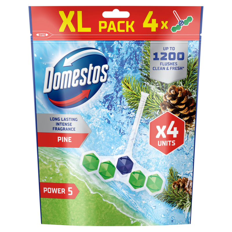 DOMESTOS Zawieszka do WC Pine 4x50g