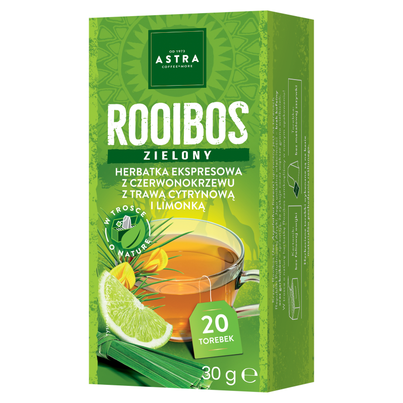 Astra Rooibos zielony z trawą cytrynową i limonką Ex20