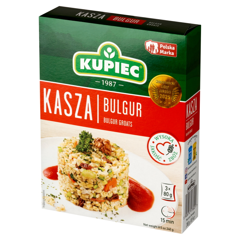Kupiec Kasza Bulgur 3X80G