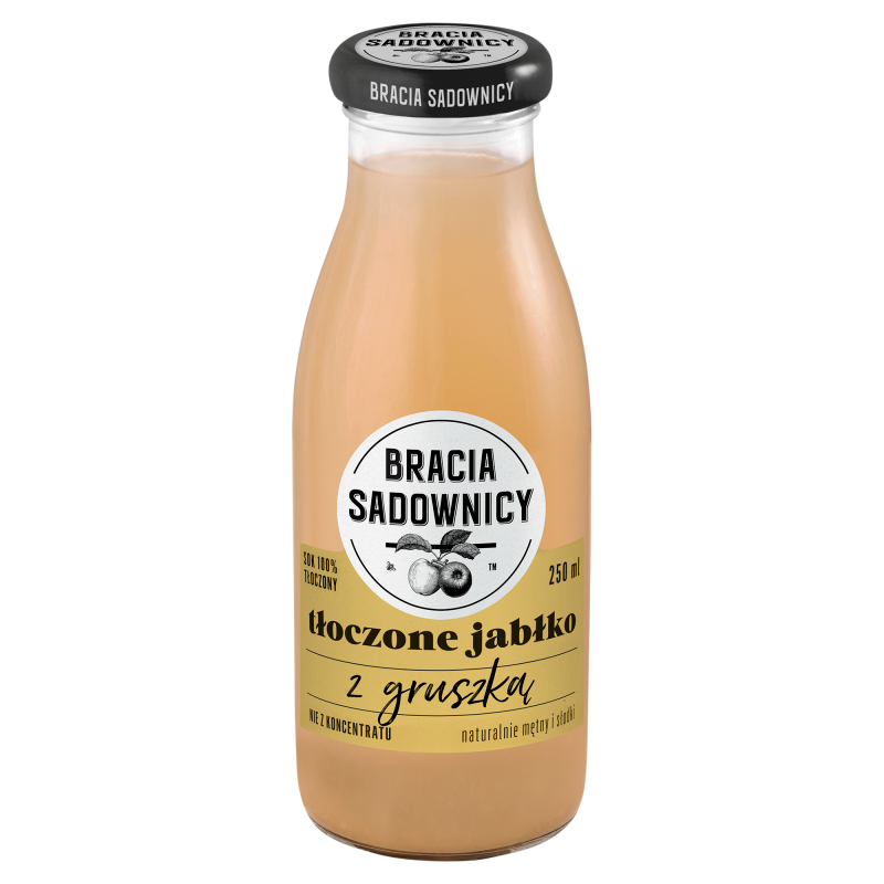 Bracia Sadownicy sok tłoczony 250 ml jabłko z gruszką