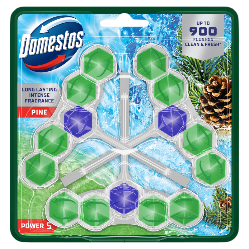 DOMESTOS Zawieszka do WC Pine 3x50g