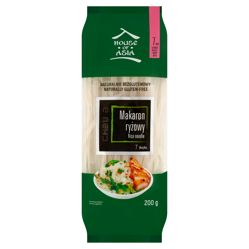 House of Asia Bezglutenowy makaron ryżowy 7 mm 200 g SMALL0703-4703-Uniw