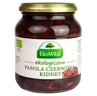 EkoWital Fasola czerwona kidney w zalewie BIO 360g - 5908249975453