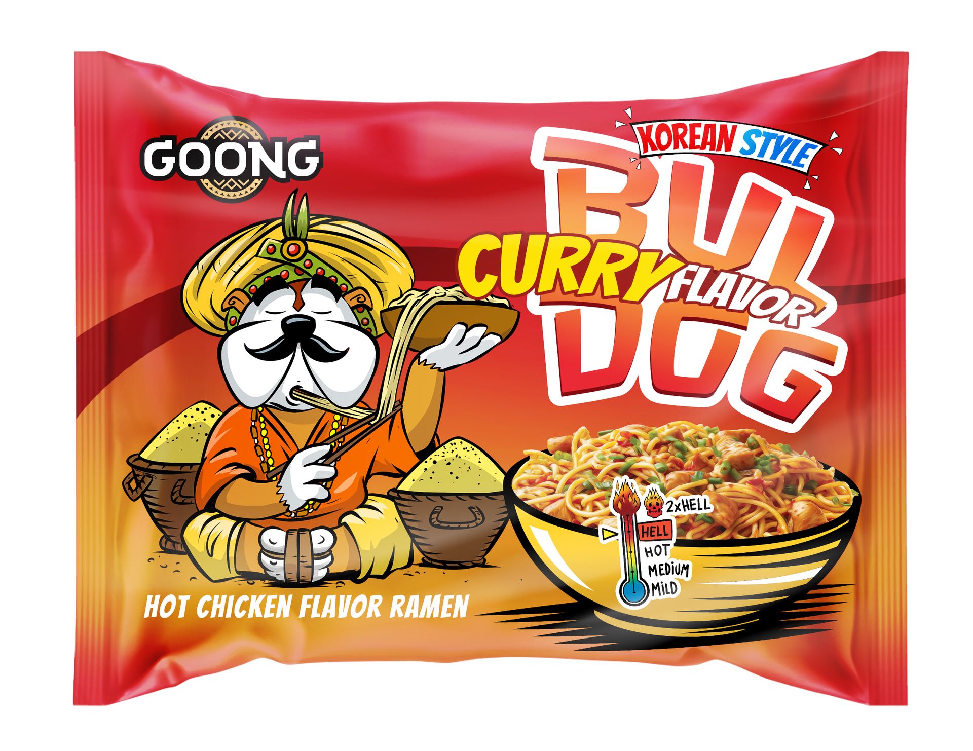 GOONG 117G BULDOG CURRY ZUPA BŁYSKAWICZNA NUDLE