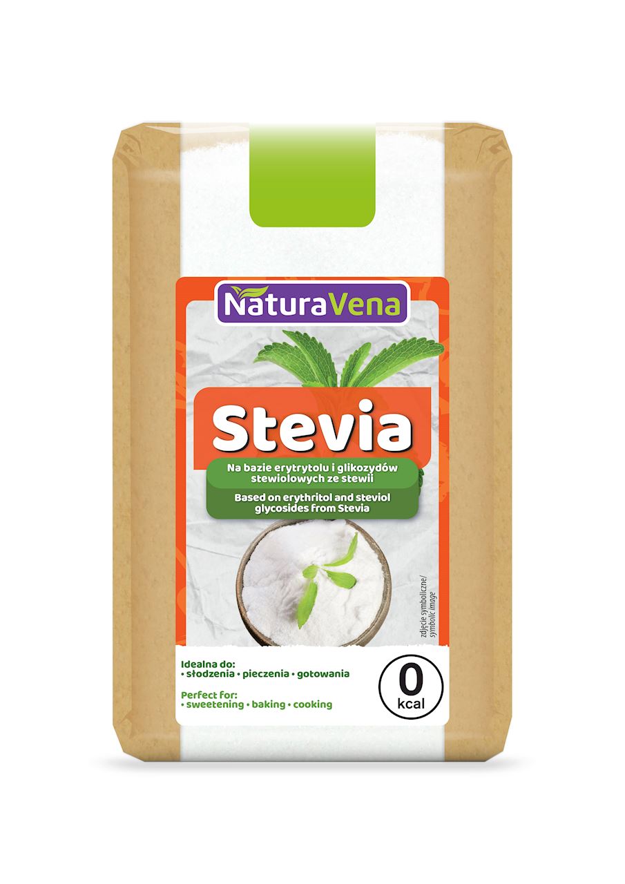 NaturaVena Stevia (na bazie erytrytolu i glikozydów stewiolowych ze stewii) 500 g