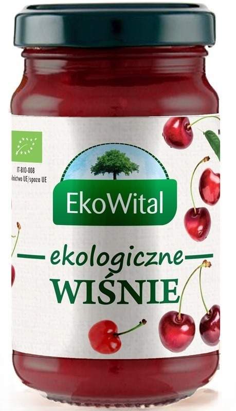 Mus wiśniowy bez dodatku cukru BIO 250 g EkoWital