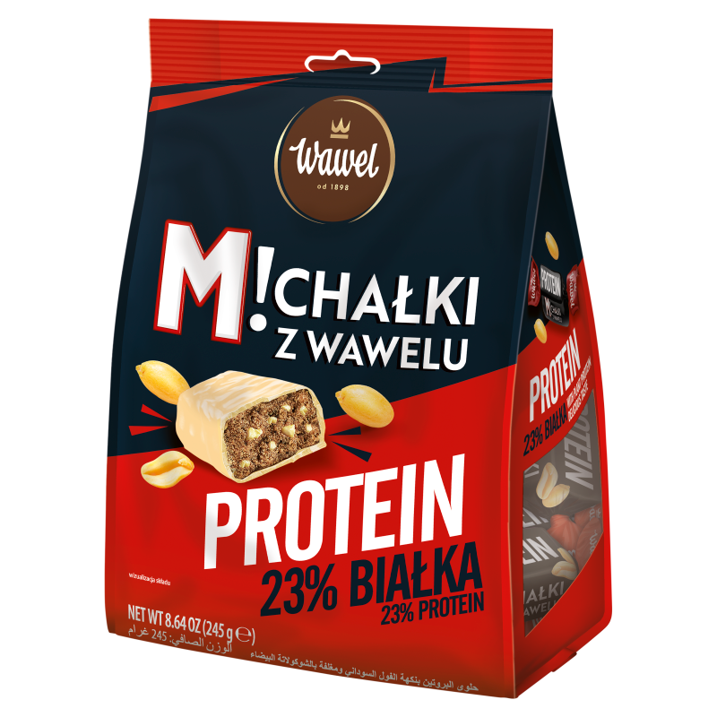 Cukierki Proteinowe Białkowe Michałki Protein 23% Białka Wawel 245g