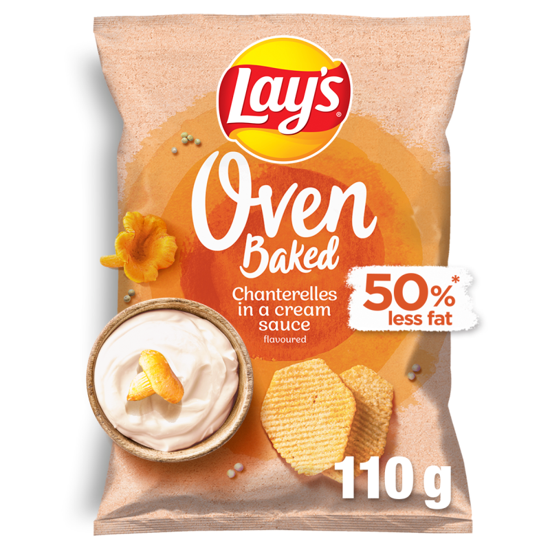 LAY'S OVEN BAKED CHANTERELLES IN A CREAM SAUCE 110G