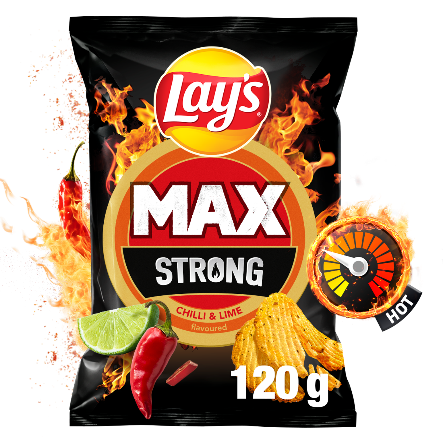 LAY'S STRONG CHILLI LIME 120G