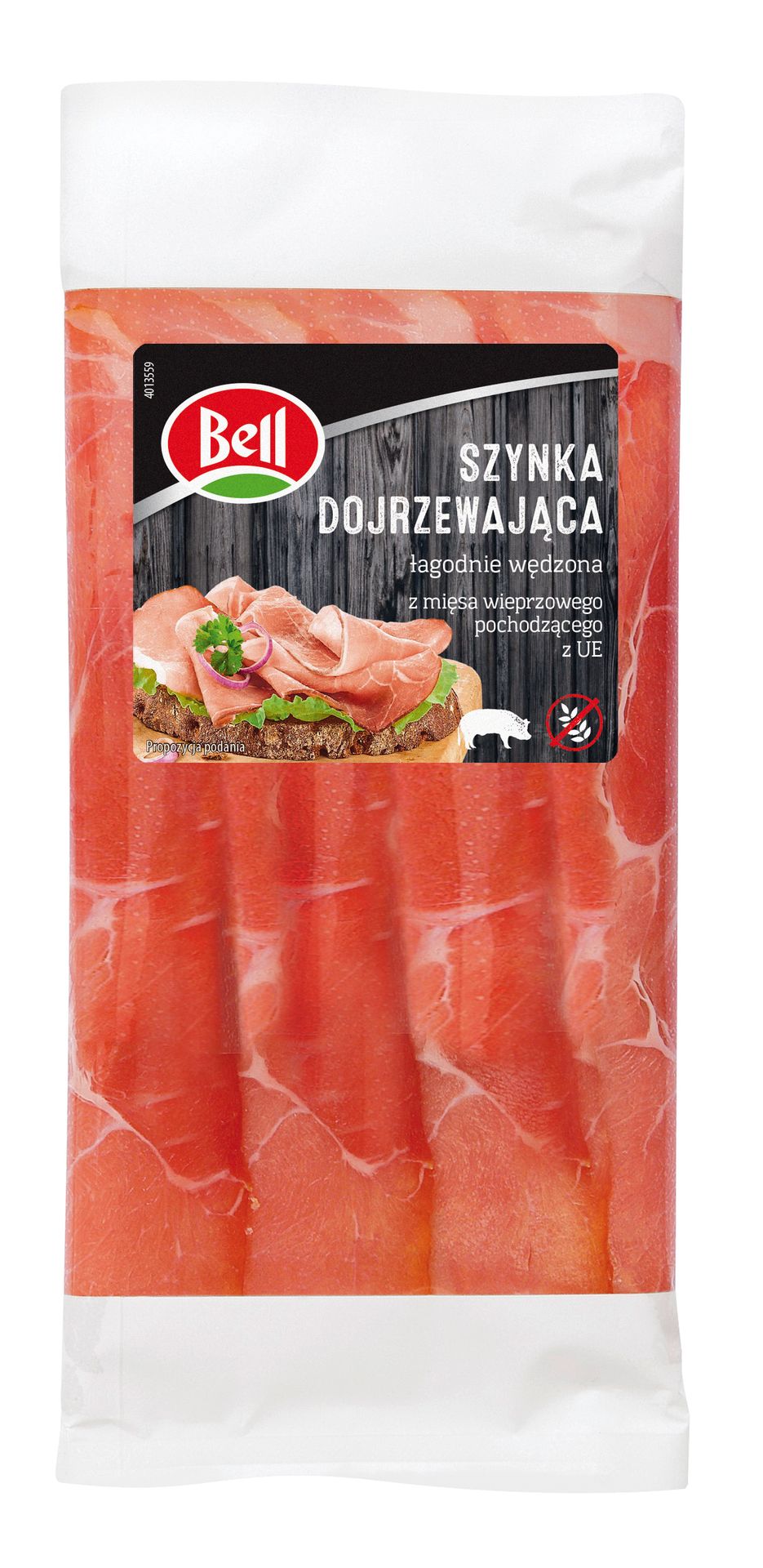 Szynka łagodnie wędzona Selgros 70 g - plasterki, mięso wieprzowe