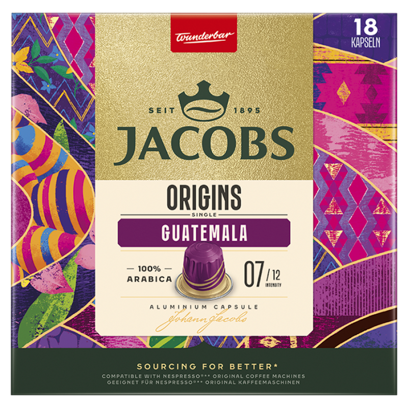 Kapsułki JACOBS Origins Guatemala do ekspresu Nespresso