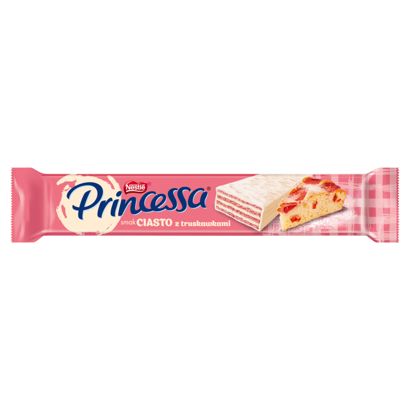 Princessa Wafel przekładany kremem o smaku ciasta z truskawkami 40 g