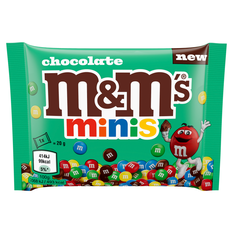 M&M's Chocolate Minis Czekolada mleczna w kolorowych skorupkach 20 g