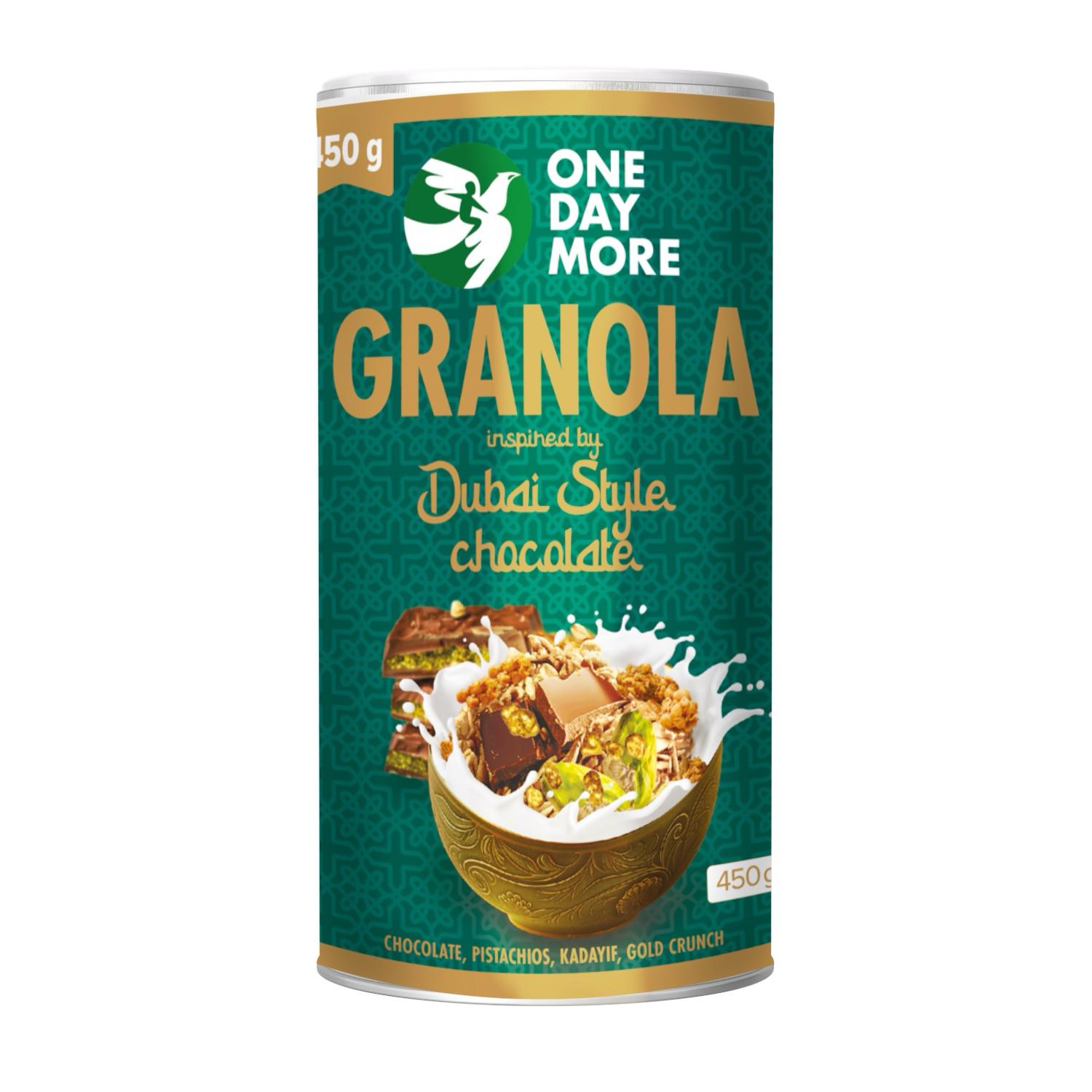 OneDayMore Granola Dubai Style chocolate 450g