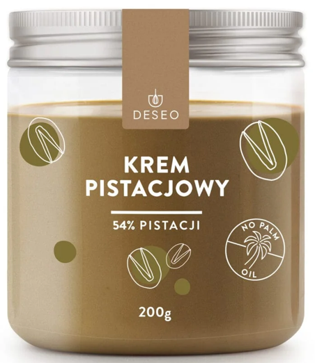 Krem Pistacjowy do Czekolady Dubajskiej 54% PISTACJI DESEO 200g pasta