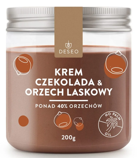 Krem Czekoladowo Orzechowy DESE0 200g Krem z Orzechów Laskowych i Kakao
