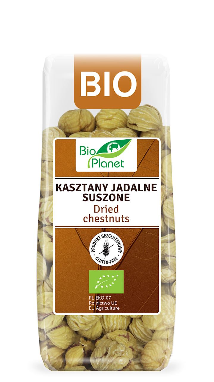 Bio Planet KASZTANY JADALNE SUSZONE OBRANE BIO 200 g -