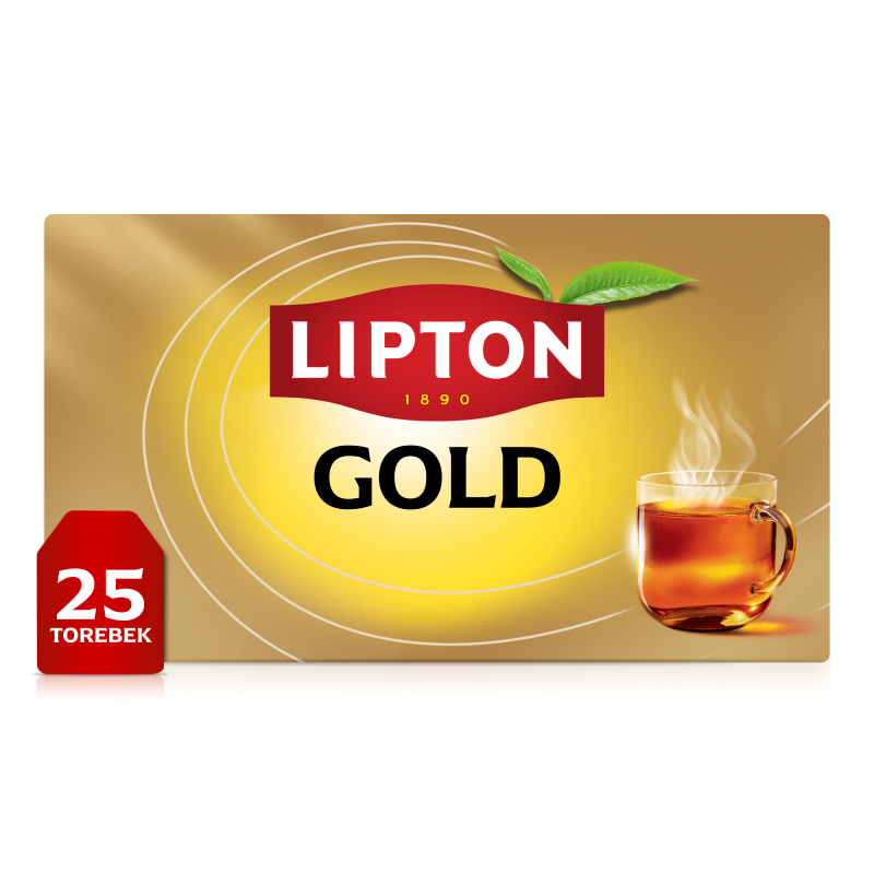 Lipton Gold Tea Herbata czarna aromatyzowana 37,5g 25 torebek