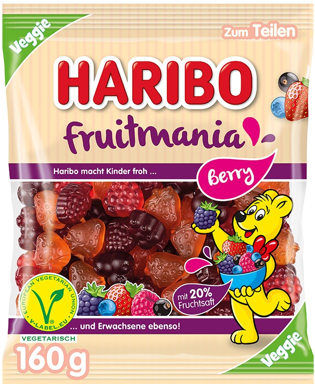 Haribo Fruitmania Berry Żelki Vege 160 g Haribo