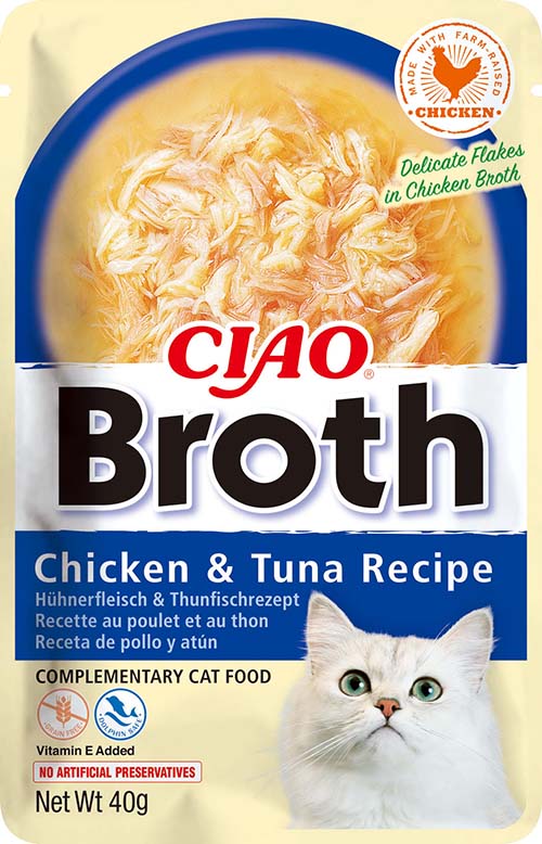 CIAO Broth Mokra karma dla kota kurczak i tuńczyk w rosole