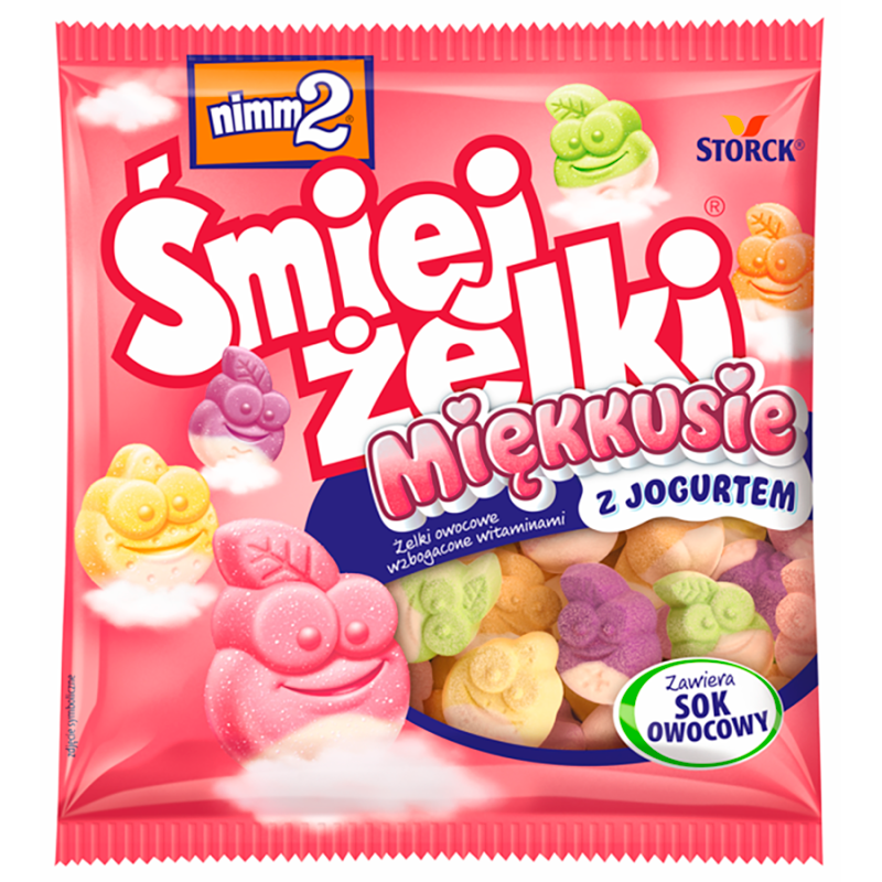 NIMM2 Śmiejżelki Miękkusie Żelki owocowe z jogurtem