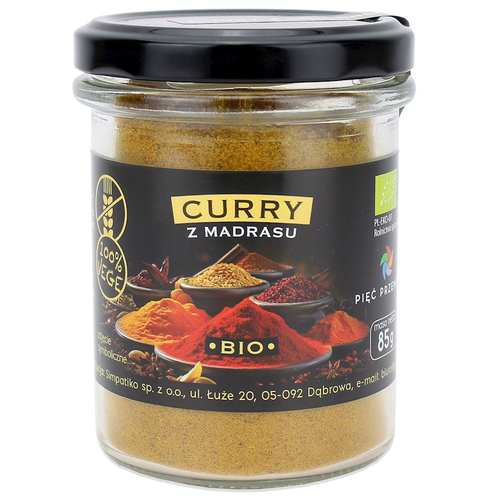 Pięć przemian Curry z Madrasu 85 g BIO
