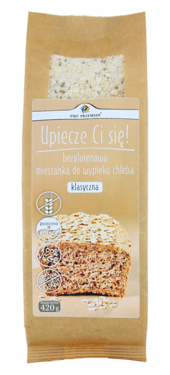 Pięć Przemian Mieszanka Chleba Bezglutenowego Klasyczna 420g -