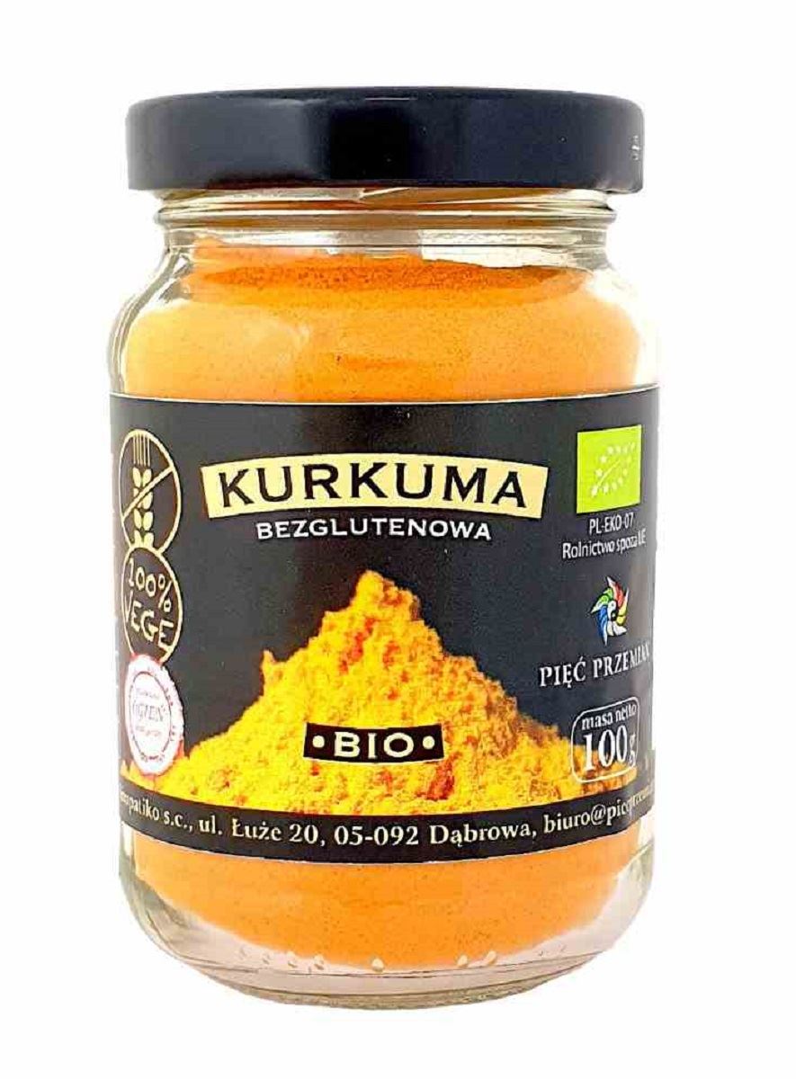 Pięć Przemian Kurkuma bezglutenowa BIO 100g -