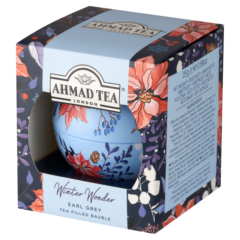 Ahmad Tea Winter Wonder Earl Grey Herbata czarna  z aromatem bergamoty 25 g