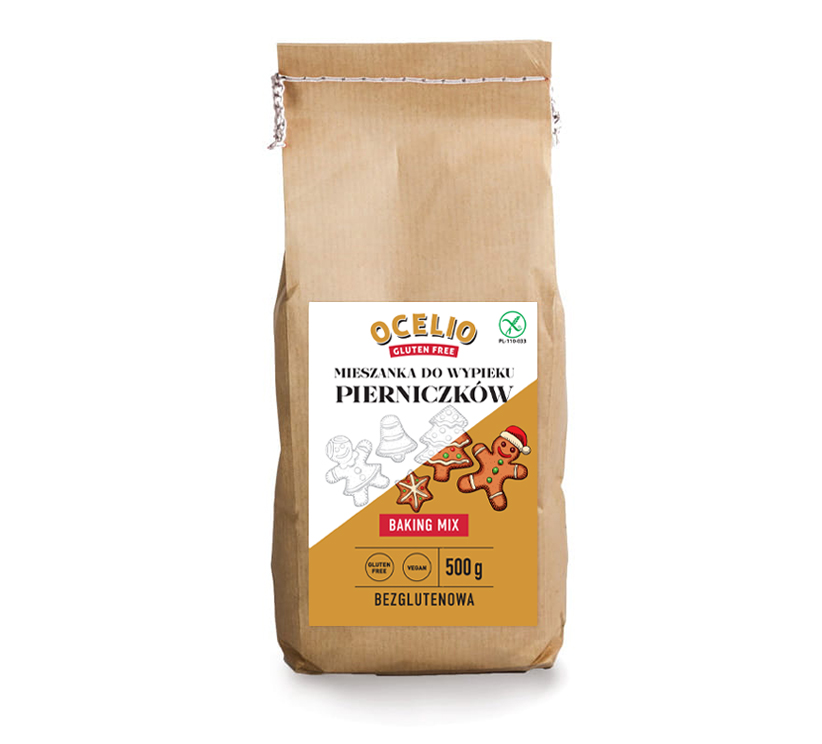 Ocelio Bezglutenowa Mieszanka do Wypieku Pierniczków 500g