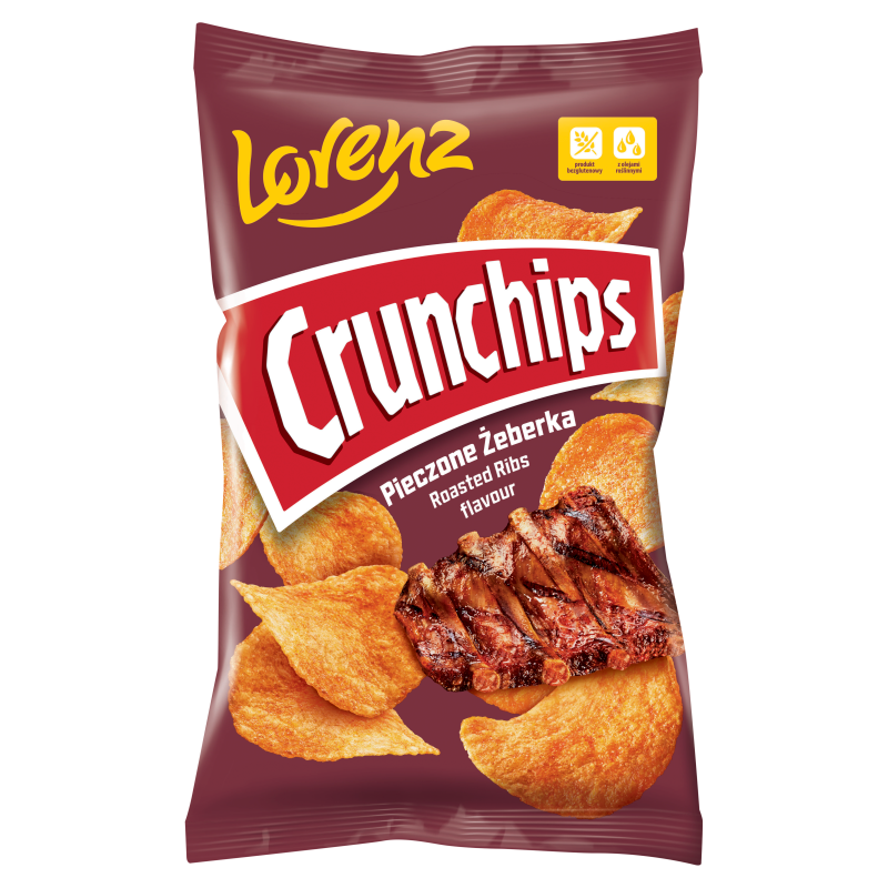 Chipsy ziemniaczane Crunchips o smaku pieczonych żeberek 130 g
