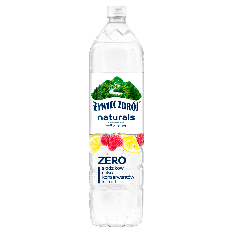 Żywiec Zdrój Naturals Napój niegazowany z delikatną nutą maliny i cytryny 1,2 l
