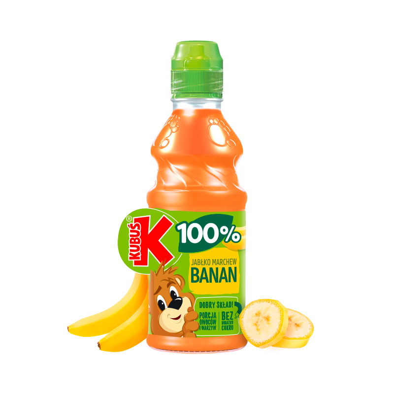 Kubuś 100 % sok jabłko marchew banan 300 ml