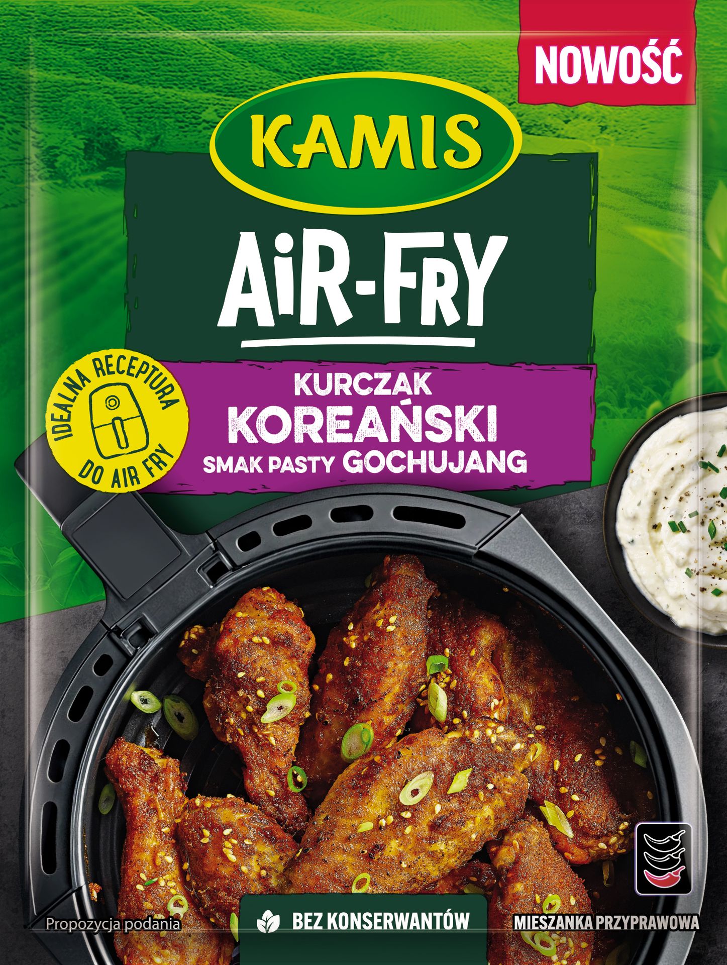 KAMIS AIR-FRY Kurczak koreański (o smaku pasty gochujang)