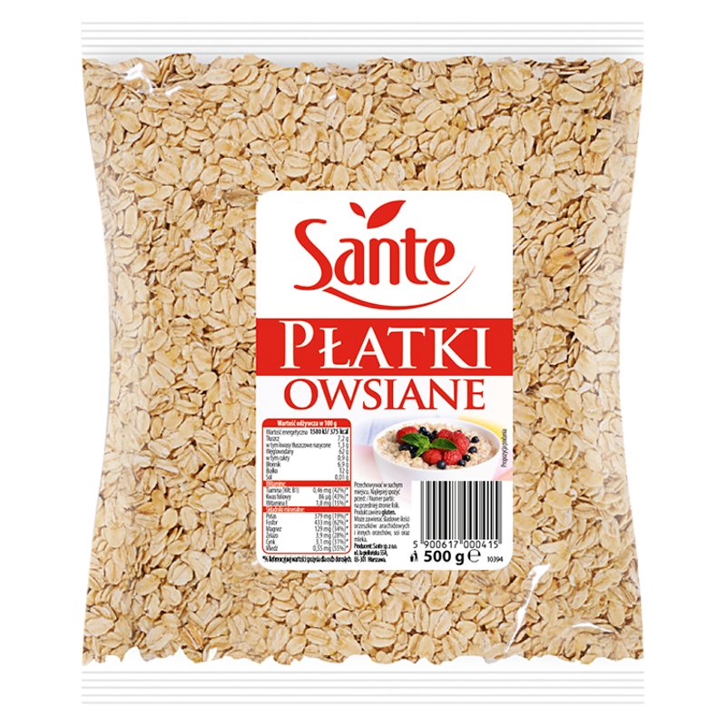 Sante PŁATKI OWSIANE 500G