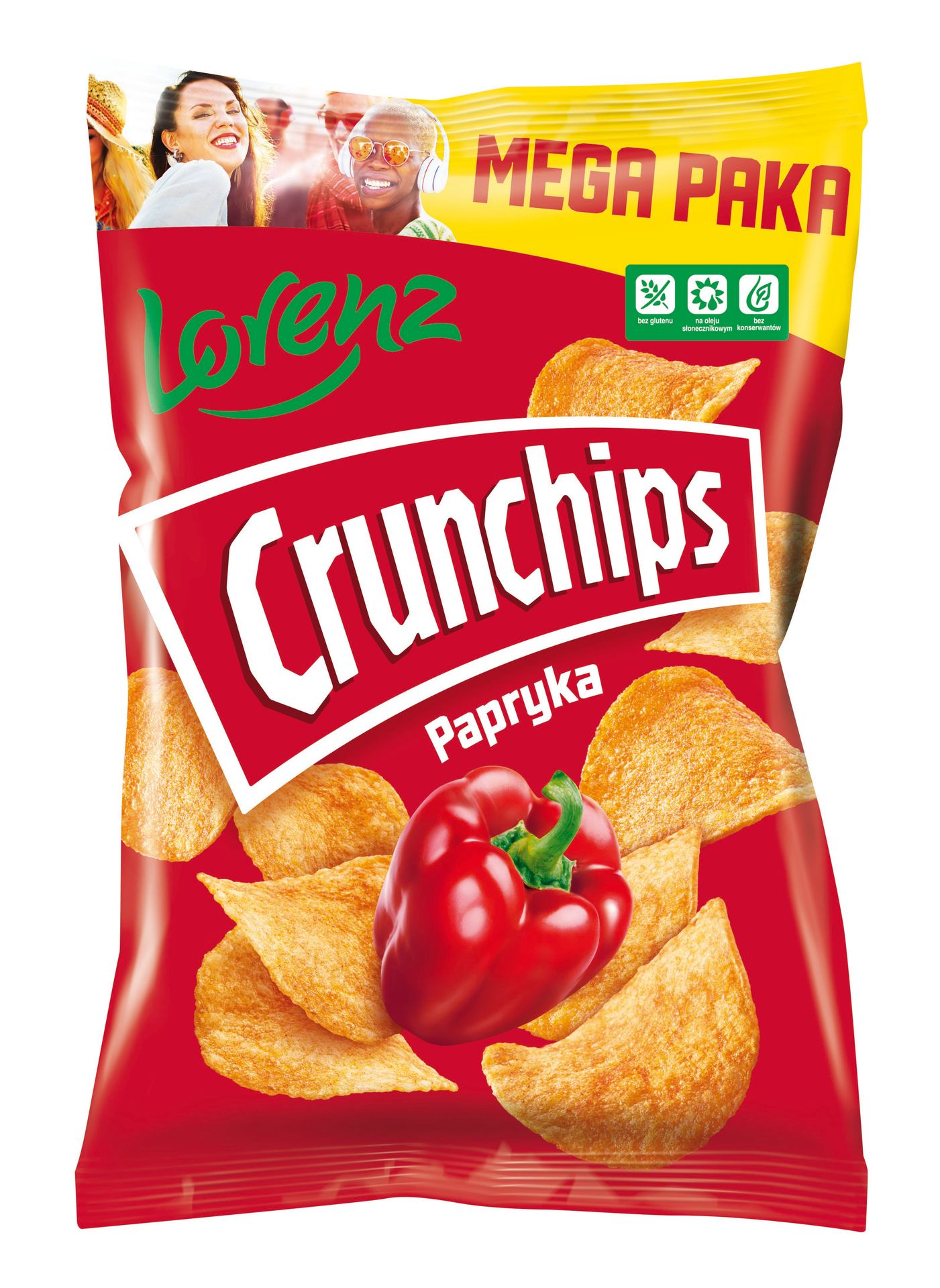 Crunchips Chipsy ziemniaczane papryka 200 g