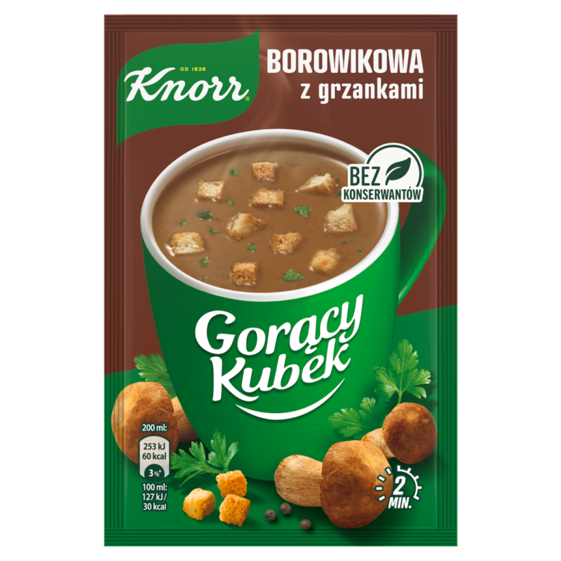Knorr Krem borowikowy z grzankami