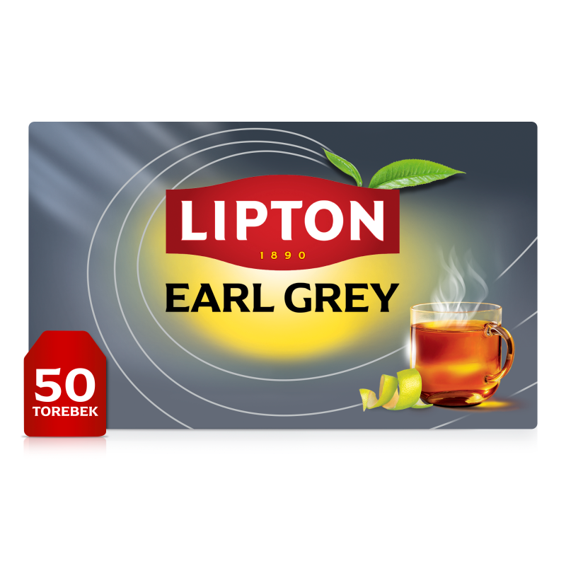 Lipton Earl Grey Classic Herbata czarna 75 g (50 torebek)