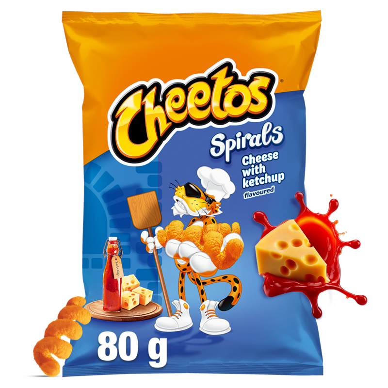 Cheetos CHEETOS SPIRALA SER-KETCHUP 80G zakupy dla domu i biura 61675