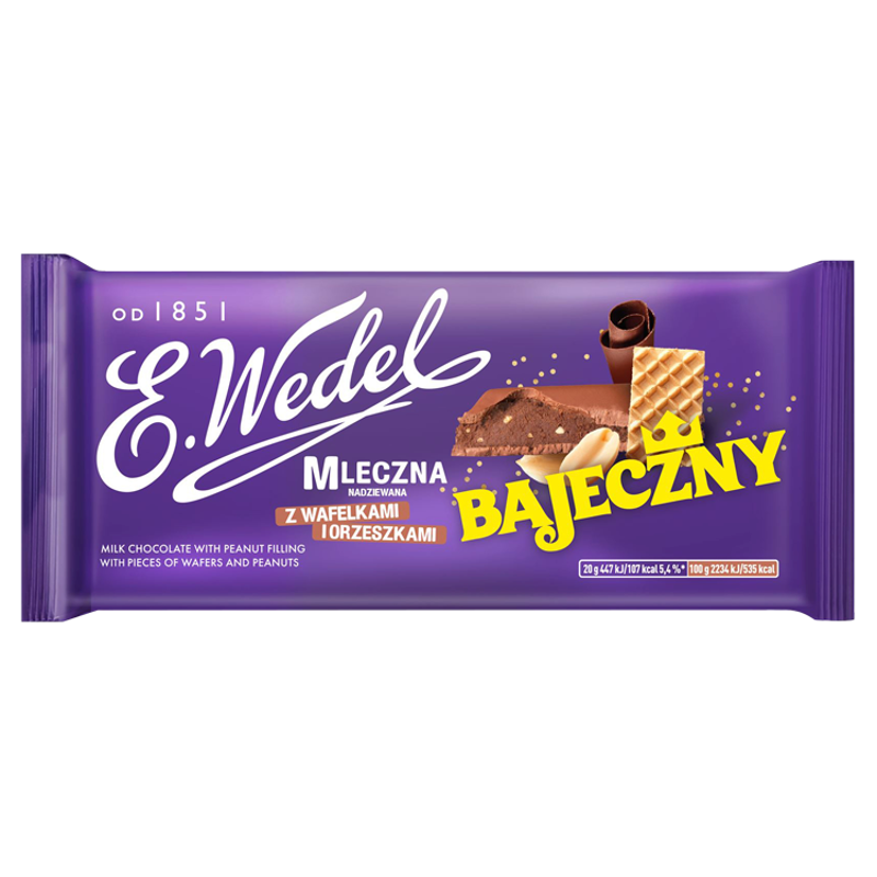 Wedel Czekolada mleczna z orzeszkami i wafelkami