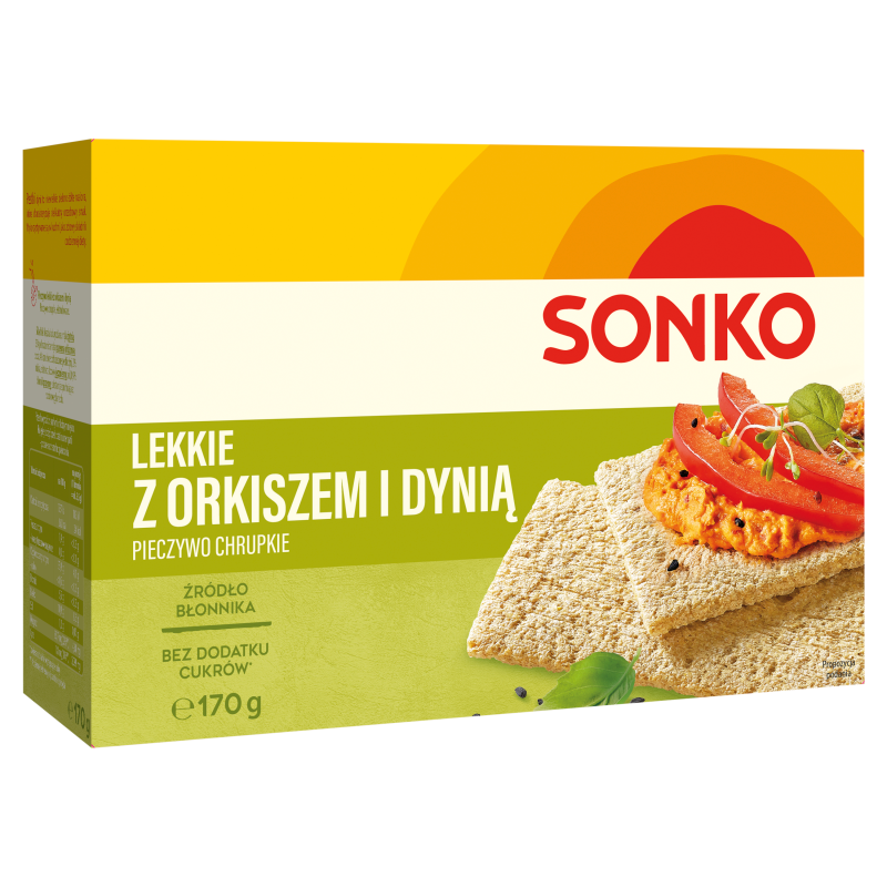 Sonko Pieczywo Lekkie z orkiszem i dynią 170 g
