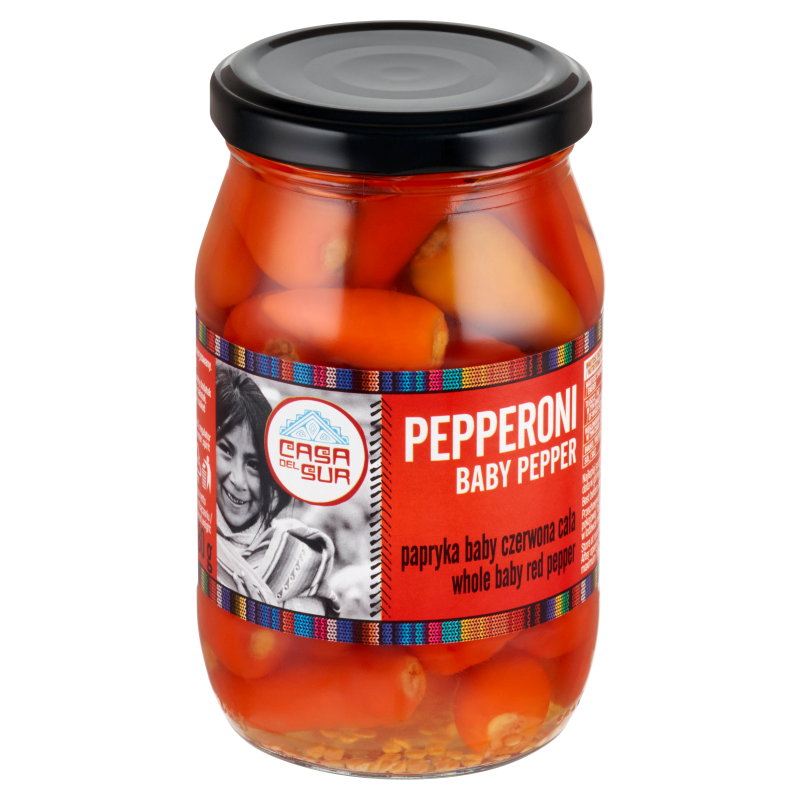 Papryka czerwona baby cała 325g - Casa de Mexico