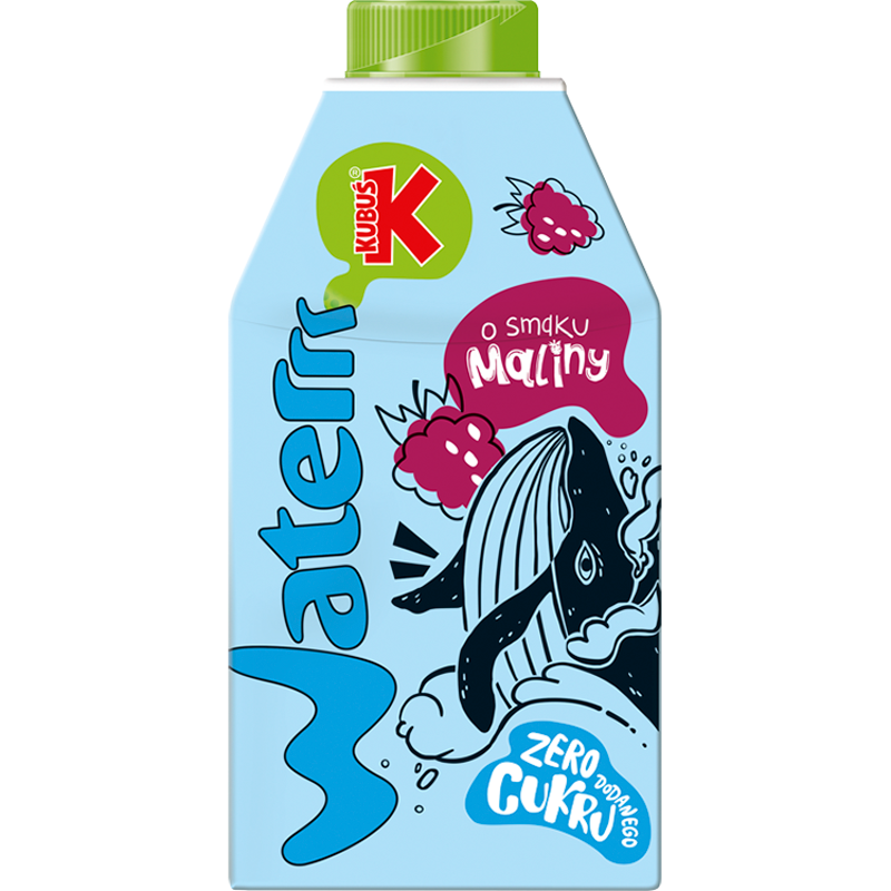 KUBUŚ Waterrr o smaku maliny
