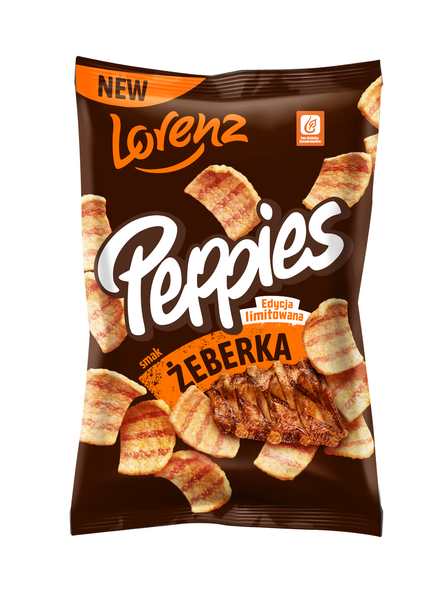 Peppies Chrupki ziemniaczano-pszenne smak żeberka 100 g