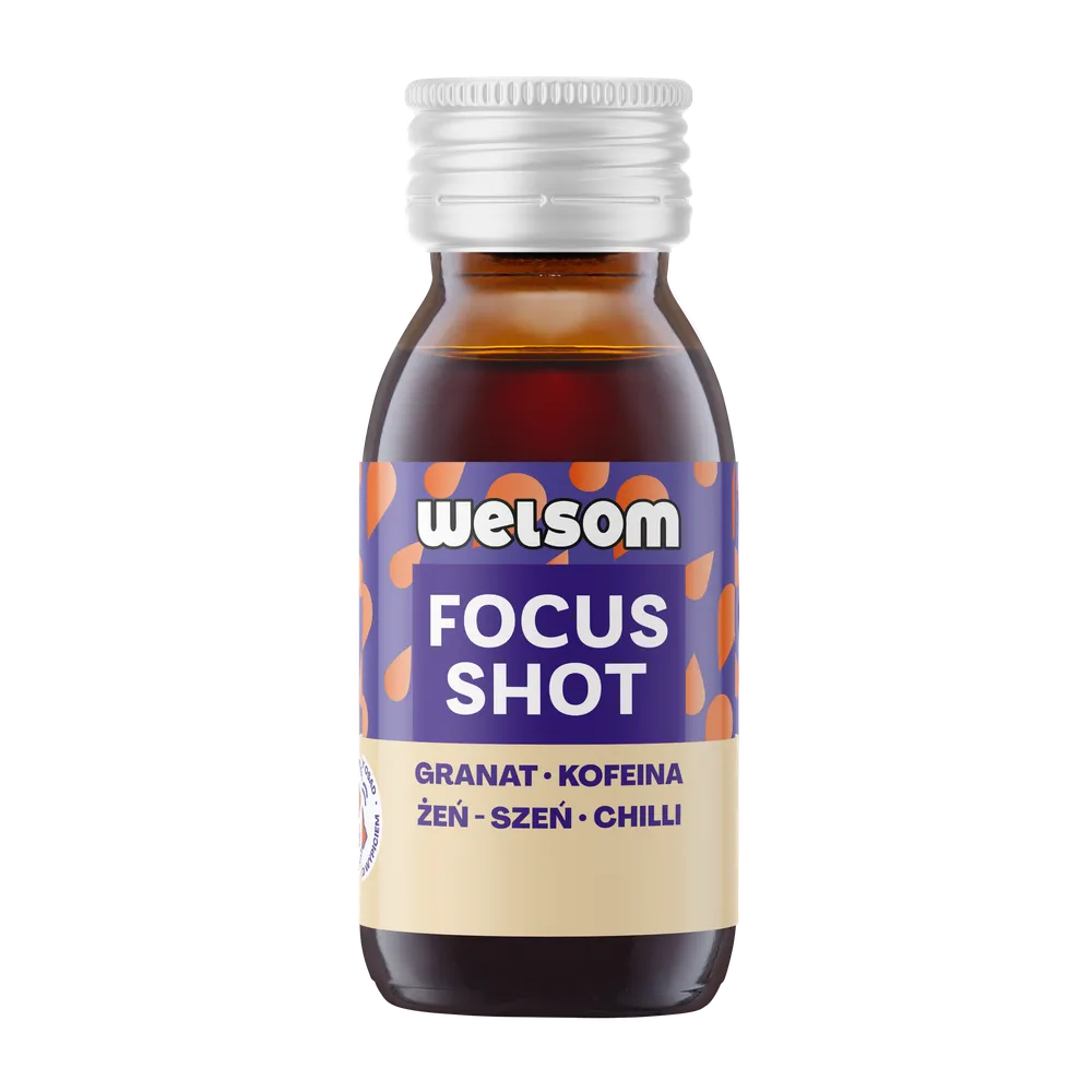 Shot Fokus. Granat, żeń-szeń, kofeina i chilli 60 ml